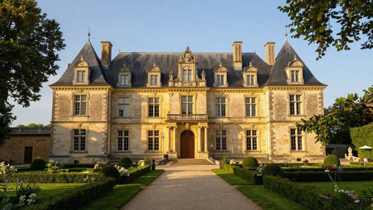 Verstecktes Schloss an der Loire mit Garten