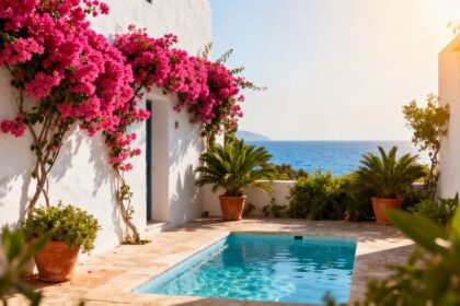 Charmantes kleines Hotel auf Sardinien mit Pool und Meerblick.