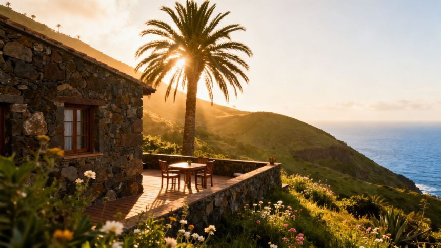 Versteckte Hütte auf La Gomera mit Meerblick