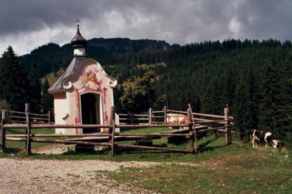 white concrete shed