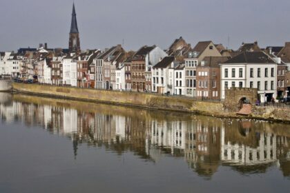 white and brown houses
