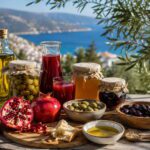 Mediterranes Griechenland mit Oliven und Granatäpfeln (1)
